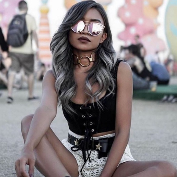 ๐4xHP๐ NWOT Gold / Rose Gold Blush Pink Sunglasses ๐ถ - Picture 3 of 4